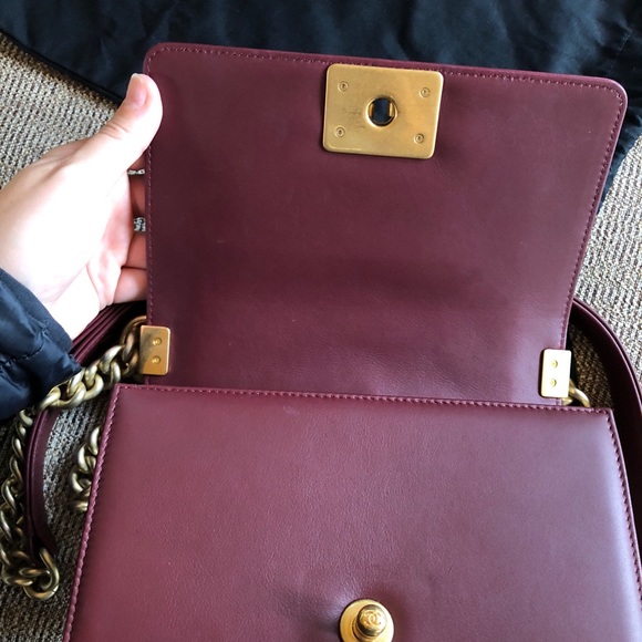 Chanel Mixed Leather Boy Bag - Picture 7 of 8